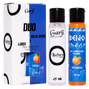 Duo Beijo Grego E Lubes Gel Para Massagem 25ml Garji