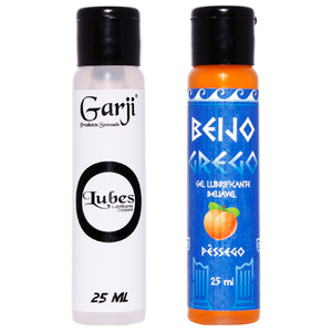 Duo Beijo Grego E Lubes Gel Para Massagem 25ml Garji