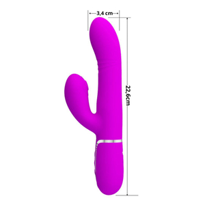 Vibrador Ponto G Mariana 7 Modos De Estimulação E  4 Modos De Vai E Vem Pretty Love