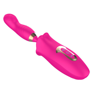 Vibrador Honey Mouth Formato De Boca Com Penetrador 10 Modos De Estimulação