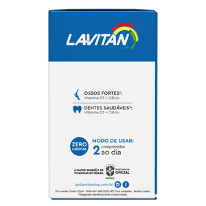 Lavitan Cálcio + D3 60 Comprimidos Cimed