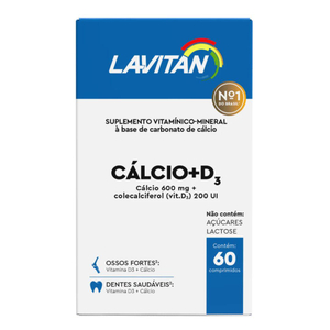 Lavitan Cálcio + D3 60 Comprimidos Cimed