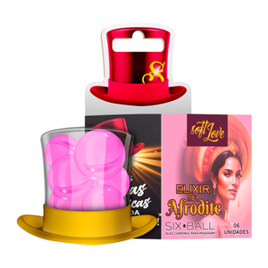 Six Ball Elixir De Afrodite 6 Cápsulas Com óleo Corporal Soft Love