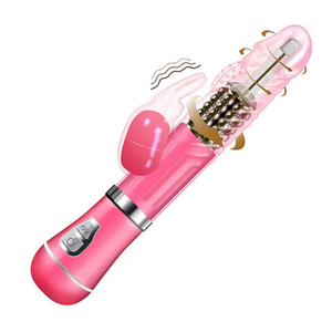 Vibrador Ponto G Rabbit Recarregável 9 Vibrações E 6 Modos De Rotação Vibe Toys