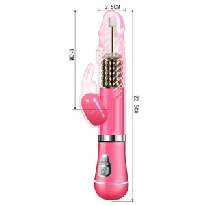 Vibrador Ponto G Rabbit Recarregável 9 Vibrações E 6 Modos De Rotação Vibe Toys