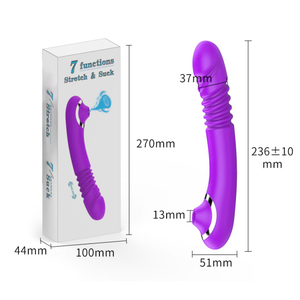 Vibrador Duplo Stretch 7 Modos De Vai E Vem E 7 Modos De Pulsação