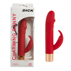 Vibrador Ponto G Dick Com Estimulador Clitoriano Rabbit 7 Vibrações Aphrodisia