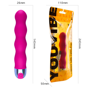 Vibrador Personal Escalonado 14cm Recarregável 10 Modos De Vibração Youvibe