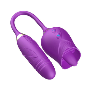 Vibrador Duplo Flexível Flora 10 Modos De Vai E Vem Vibe Toys