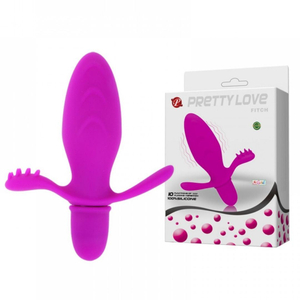 Plug Anal Em Silicone 10 Modos De Vibração Fitch Pretty Love