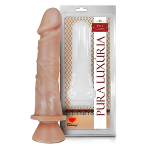 Pênis Realístico Maciço Com Ventosa 18 X 4,4cm Linha Pura Luxúria Sexy Fantasy