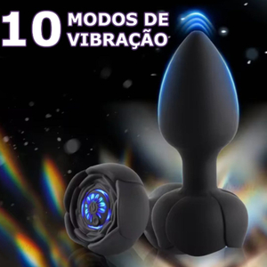 Plug Anal De Silicone Luminous 10 Vibrações Com Controle Vibe Toys