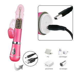 Vibrador Rabbit Recarregável 9 Vibrações E 6 Modos De Rotação Vibe Toys