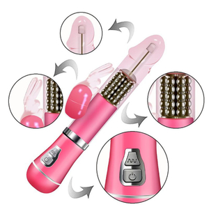 Vibrador Rabbit Recarregável 9 Vibrações E 6 Modos De Rotação Vibe Toys