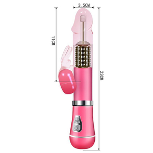 Vibrador Rabbit Recarregável 9 Vibrações E 6 Modos De Rotação Vibe Toys