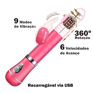 Vibrador Ponto G Rabbit 9 Vibrações 6 Modos De Vai E Vem E Rotação Vibe Toys