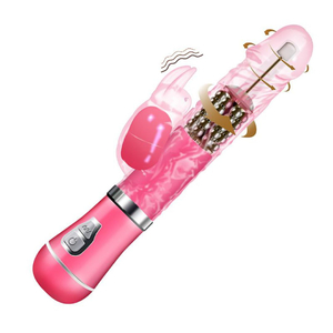 Vibrador Ponto G Rabbit Texturizado 9 Vibrações E 6 Modos De Rotação Vibe Toys