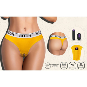 Calcinha Com Cápsula Vibratória E Controle Remoto Bitch Vibrating