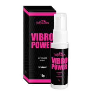 Vibro Power Vibrador Líquido Beijável 15g Hot Flowers