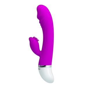 Vibrador Ponto G David Com Estimulador Clitoriano 30 Vibrações Pretty Love