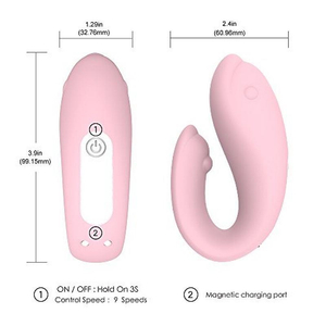 Winter Vibrador De Casal Golfinho Recarregável S Hande