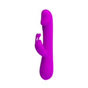 Vibrador Ponto G Clement 30 Vibrações Com Estimulador Clitoriano Pretty Love