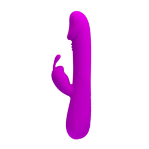 Vibrador Ponto G Clement 30 Vibrações Com Estimulador Clitoriano Pretty Love