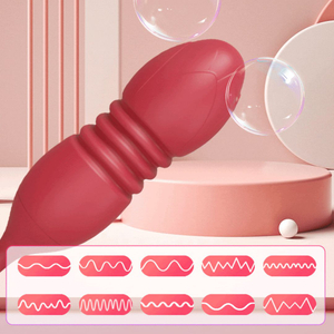 Vibrador Duplo Formato De Rosa 10 Modos De Pulsção E Sobe E Desce Vibe Toys