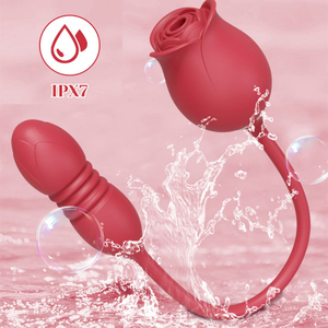 Vibrador Duplo Formato De Rosa 10 Modos De Pulsção E Sobe E Desce Vibe Toys