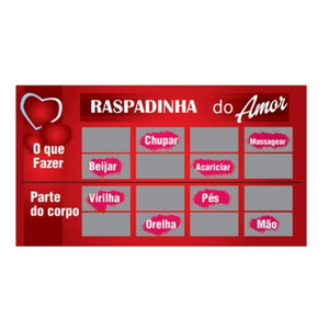 Raspadinha Do Amor 10 Unidades Kgel