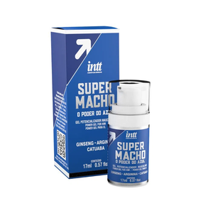 Kit Super Macho O Poder Do Azul 1 Super Macho 30 Cápsulas E 1 Super Macho Gel 17 Ml Intt