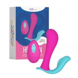 Heaven Vibrador Duplo 10 Modos De Vibração Com Controle Linha Vibra Collors Intt