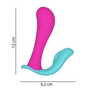 Heaven Vibrador Duplo 10 Modos De Vibração Com Controle Linha Vibra Collors Intt