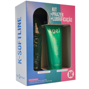 Kit Prazer Prótese E Lubrificante Menta Softline Kgel