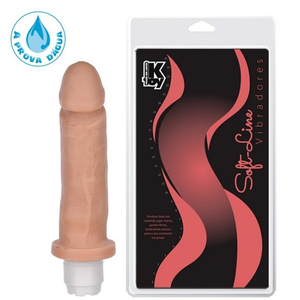 Prótese Com Vibrador Interno 19,5 X 4 Cm Ktoy