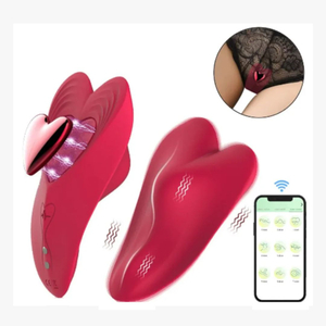 Vibrador De Calcinha Formato De Coração 9 Vibrações App Controll