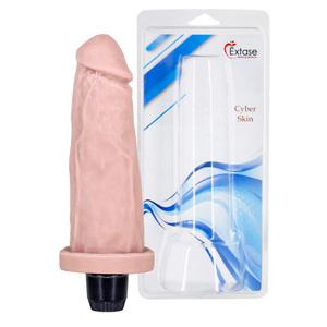 Protese Vibro Cyber Skin 16,5 X 4,5cm êxtase