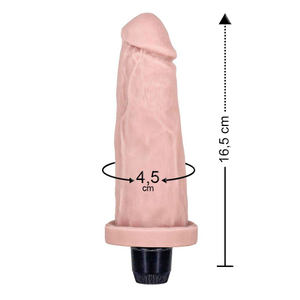 Protese Vibro Cyber Skin 16,5 X 4,5cm êxtase