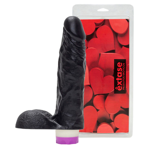 Prótese Com Vibrador Interno E Escroto 19 X 4,8cm êxtase