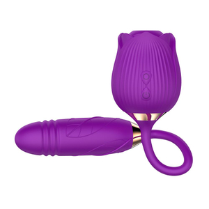 Vibrador Duplo Flower Flexível 10 Modos De Vibração Vibe Toys