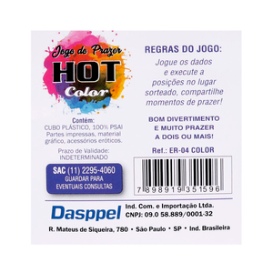 Jogo Do Prazer Hot Color Diversao Ao Cubo 