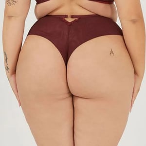 Calcinha Plus Size Fio Dental Duplo Alta Nayane