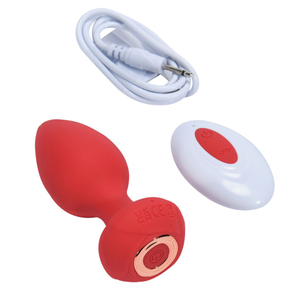 Plug Anal Em Silicone 10 Vibrações Com Controle Remoto Sem Fio