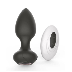 Plug Anal Em Silicone 10 Vibrações Com Controle Remoto Sem Fio