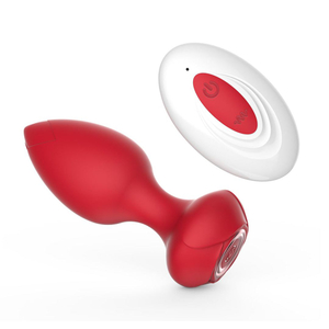 Plug Anal Em Silicone 10 Vibrações Com Controle Remoto Sem Fio