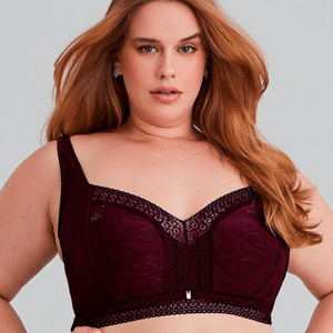 Sutiã Plus Size Top Com Bojo E Aro Nayane