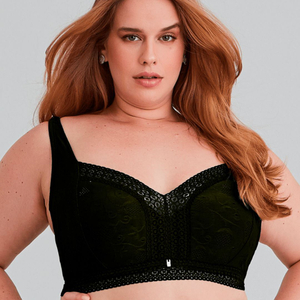 Sutiã Plus Size Top Com Bojo E Aro Nayane