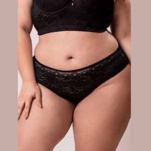 Calcinha Plus Size Cavada Renda Nayane