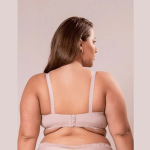 Sutiã Plus Size De Bojo Base Meia Taça Renda Nayane