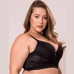 Sutiã Plus Size Corpete Bojo De Renda Nayane Rodrigues